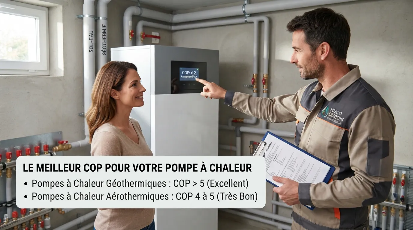 meilleur COP pour une pompe à chaleur